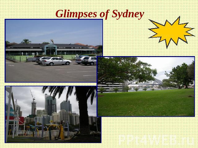 Glimpses of Sydney