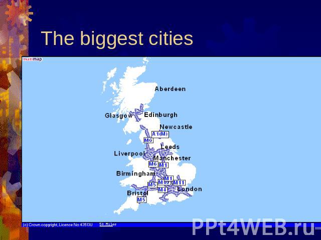 The biggest cities