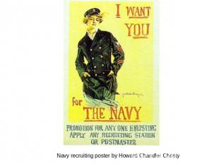 Navy recruiting poster by Howard Chandler Christy