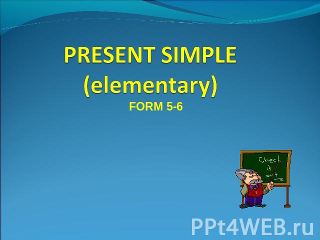 Present simple (elementary)