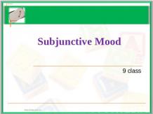 Subjunctive Mood
