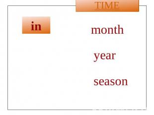 in month year season