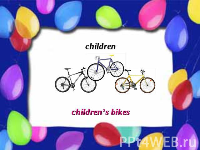 children children’s bikes