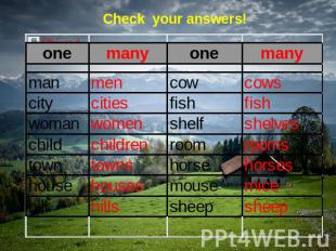 Check your answers!