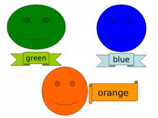 green blue orange