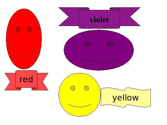 violet red yellow