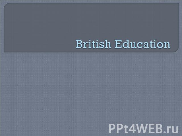 British Education