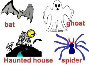 bat ghost Haunted house spider