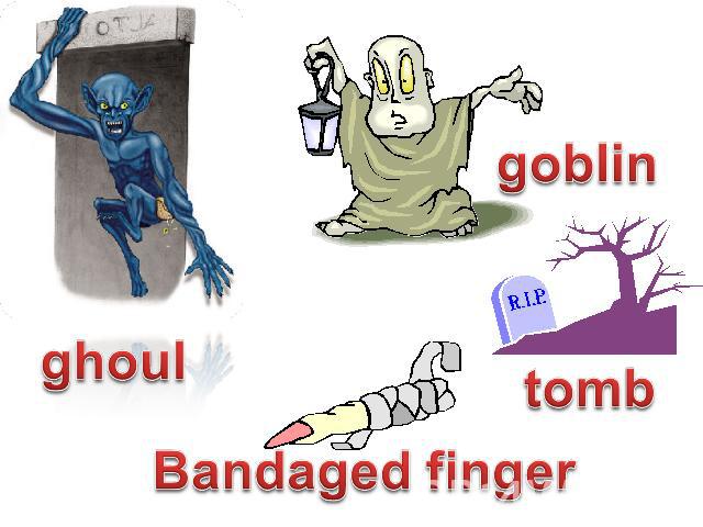 ghoul goblin tomb Bandaged finger