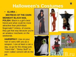 Halloween’s Costumes ELVIRA – MISTRESS OF THE DARK MIDNIGHT BLACK NAIL POLISH: B