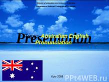 Australian English Pronunciation