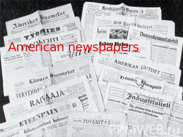 American newspapers