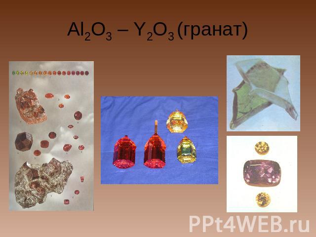 Al2O3 – Y2O3 (гранат)