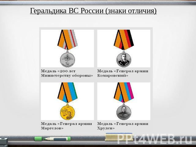 Геральдика ВС России (знаки отличия)