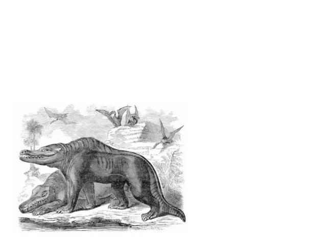 История изучения динозавров В 1842 году английский биолог Ричард Оуэн, констатировав несомненное сходство между этими тремя видами и их отличие от современных рептилий, выделил их в особый подотряд, назвав его Dinosauria («ужасные ящеры»). Мезозойск…