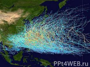Схема движения тайфуна