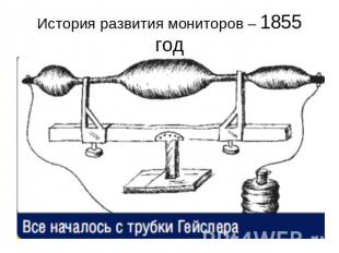 История развития мониторов – 1855 год