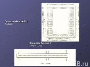 Процессор PentiumPro Socket 8 Процессор Pentium II Slot1 (SC242)