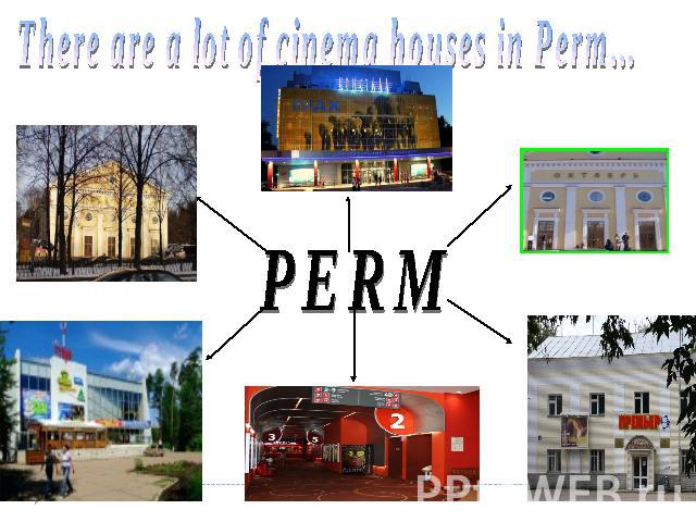 There are a lot of cinema houses in Perm... PERM