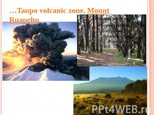 …Taupo volcanic zone, Mount Ruapehu