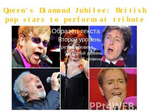 Queen's Diamond Jubilee: British pop stars to perform at tribute concert