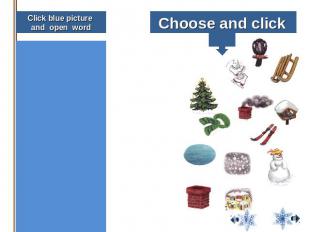 Click blue picture and open word Choose and click