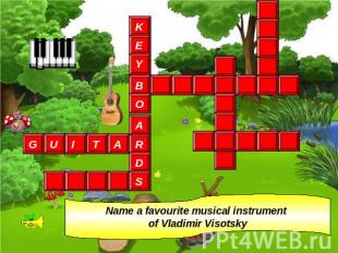 Name a favourite musical instrument of Vladimir Visotsky