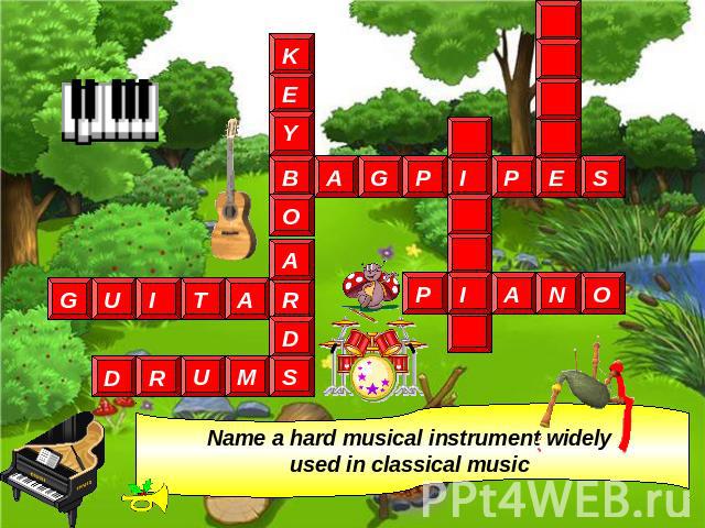 Name a hard musical instrument widely used in classical music