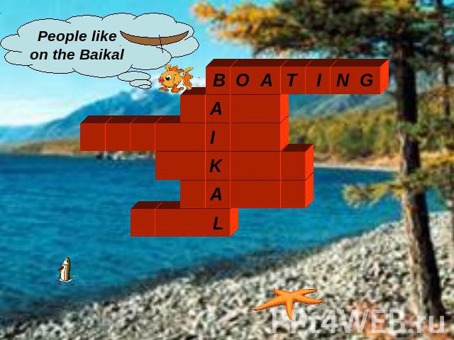 People like on the Baikal