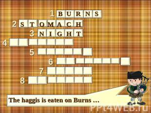 burns stomacn night The haggis is eaten on Burns …