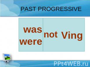 PAST PROGRESSIVE was were not Ving