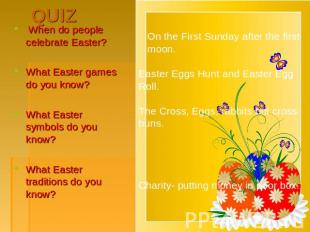 When do people celebrate Easter? When do people celebrate Easter? What Easter ga