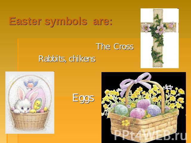 The Cross The Cross Rabbits, chikens Eggs