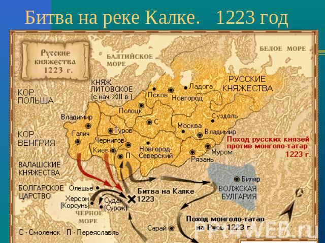 Битва на реке Калке. 1223 год