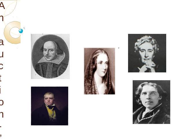 An auction-”The famous writers of Great Britain”