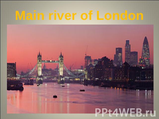 Main river of London