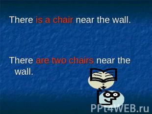 There is a chair near the wall. There is a chair near the wall. There are two ch