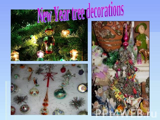 New Year tree decorations