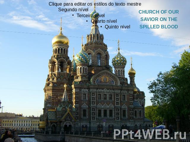 CHURCH OF OUR SAVIOR ON THE SPILLED BLOOD