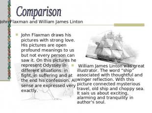 Comparison John Flaxman and William James LintonJohn Flaxman draws his pictures