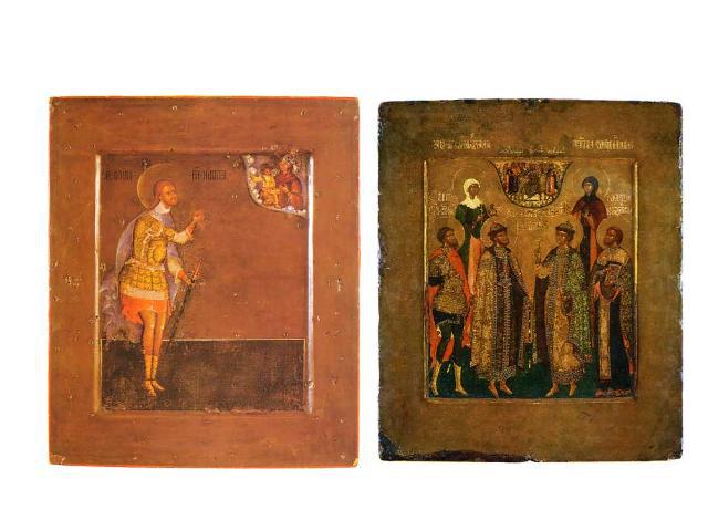 Прокопий Чирин.1593-1627гг. Икона Никита Воин.ГТГ Избранные святые.