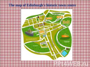 The map of Edinburgh's historic town centre