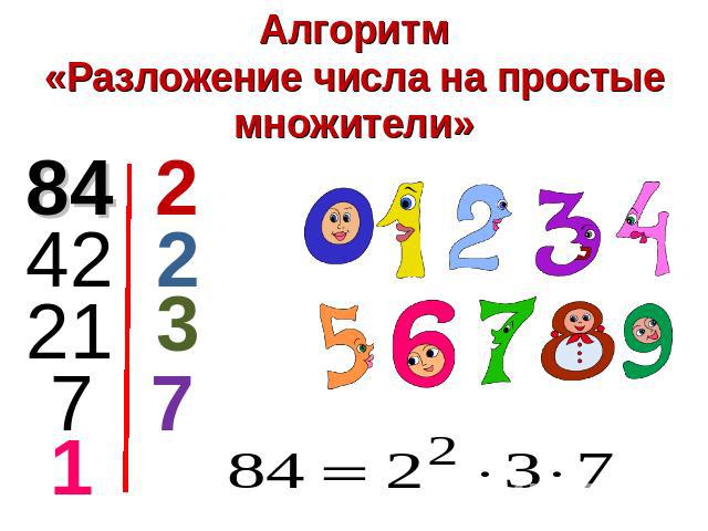 Алгоритм«Разложение числа на простые множители»