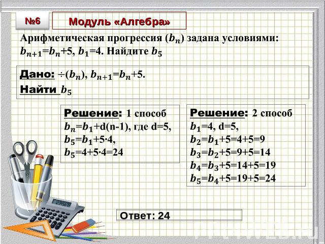 Модуль «Алгебра»