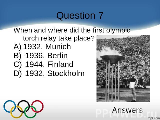 Question 7