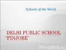 Delhi Public School “Pinjore”