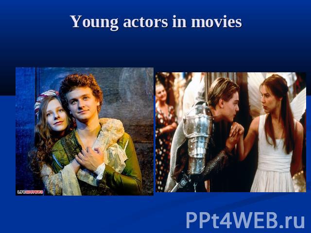 Young actors in movies
