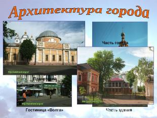 Архитектура городаГостиница «Волга»Часть здания