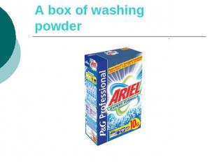 A box of washing powder