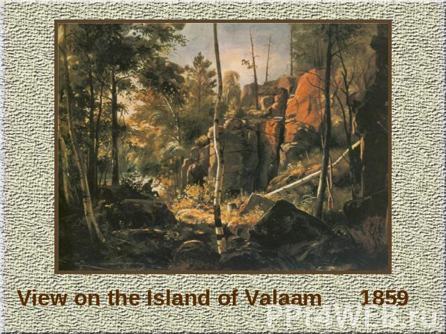 View on the Island of Valaam 1859